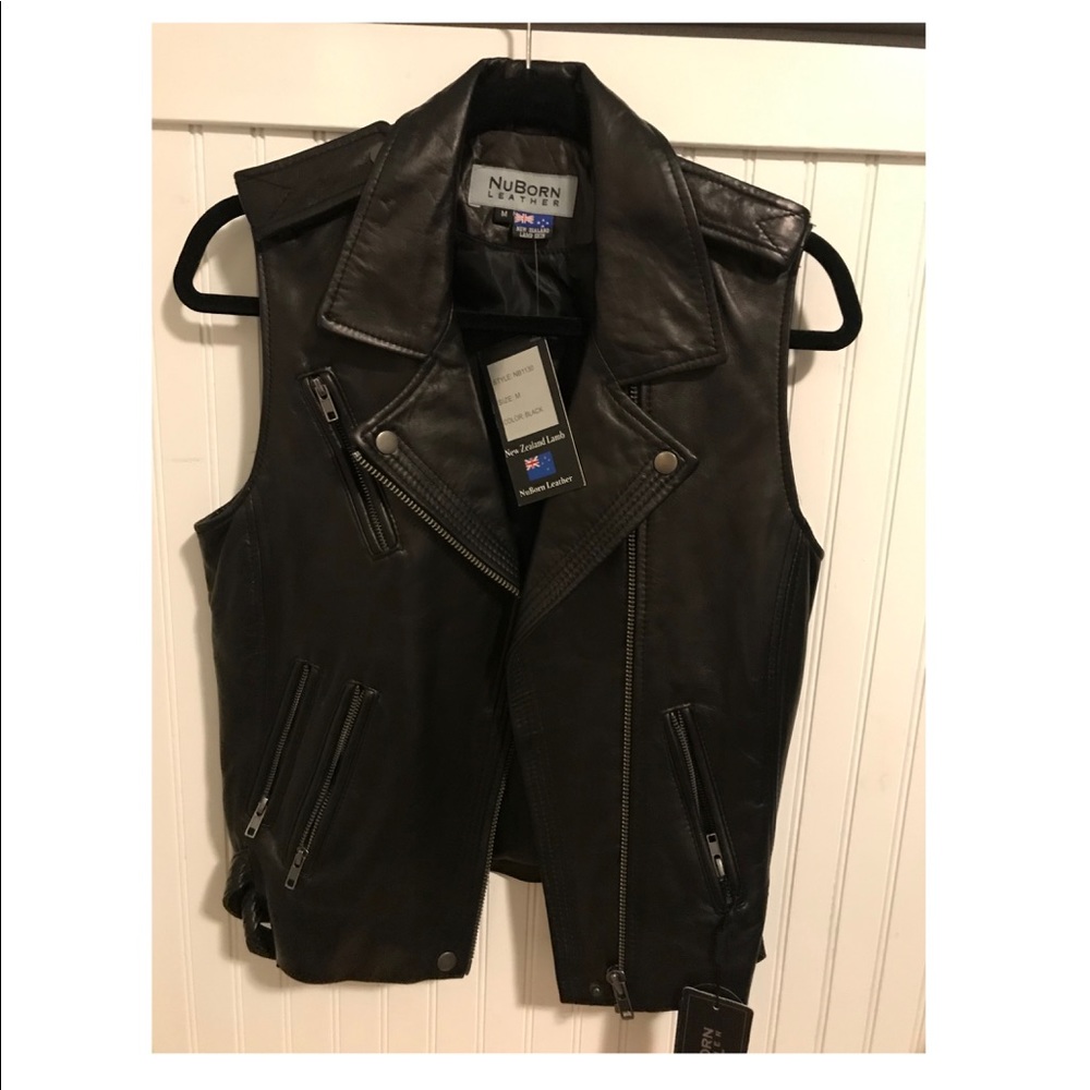 NWT Nuborn Leather Vest (m)